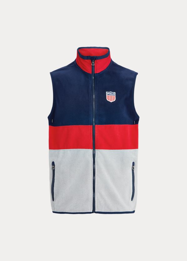 polo shield fleece jacket